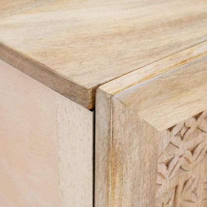 TV-Møbel Tre TV-Skap med hylle med dør Hvit 105 x 33 x 46 cm heltre mango