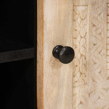 TV-Møbel Tre TV-Skap med hylle med dør Hvit 105 x 33 x 46 cm heltre mango