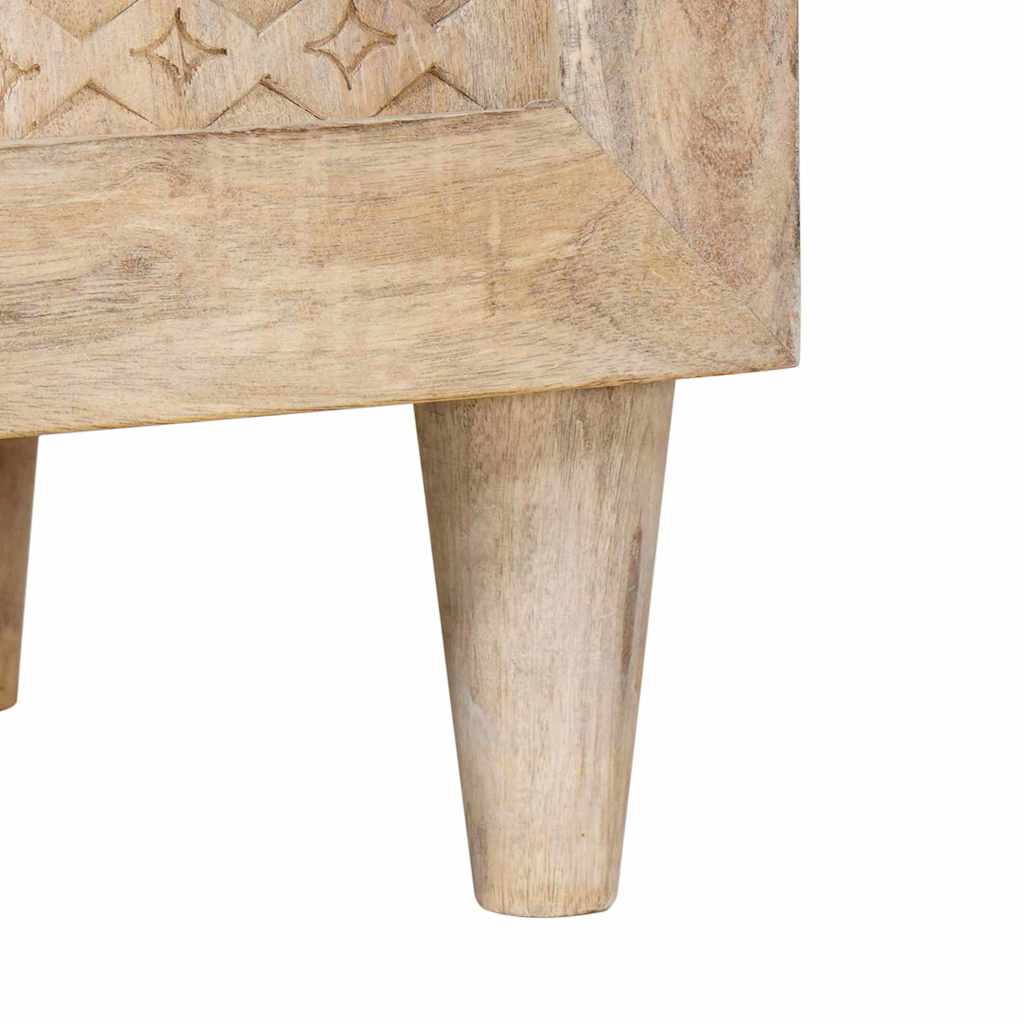 TV-Møbel Tre TV-Skap med hylle med dør Hvit 105 x 33 x 46 cm heltre mango