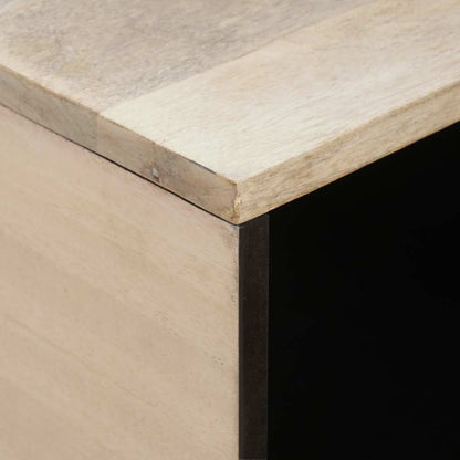 Salongbord Sofabord Tre med hylle med dør Beige 80 x 50 x 40 cm heltre mango