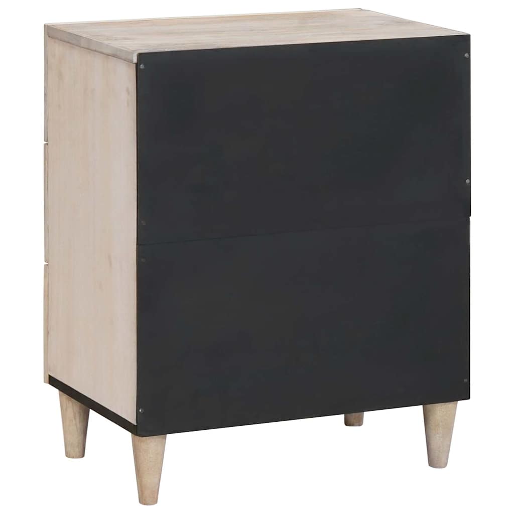 Nattbord Sengbord Tre med skuff Beige 50 x 33 x 60 cm heltre mango