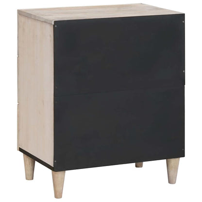 Nattbord Sengbord Tre med skuff Beige 50 x 33 x 60 cm heltre mango
