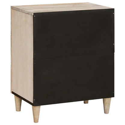 Nattbord Sengbord Tre med skuff med hylle Beige 50 x 33 x 60 cm heltre mango