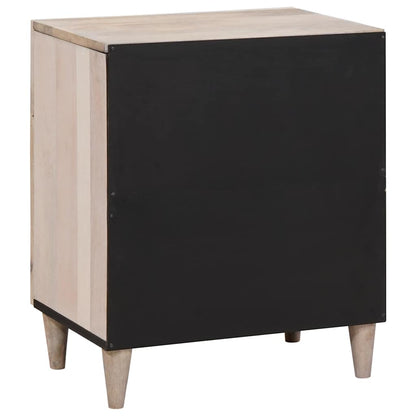 Nattbord Sengbord Tre med skuff med dør Beige 50 x 33 x 60 cm heltre mango