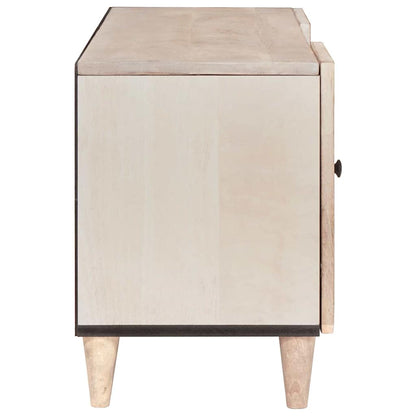 TV-Møbel Tre TV-Skap med skuff med hylle Hvit 105 x 33 x 46 cm heltre mango