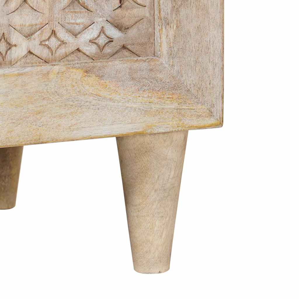 TV-Møbel Tre TV-Skap med hylle med lagring Hvit 80 x 33 x 46 cm heltre mango