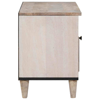 TV-Møbel Tre TV-Skap med skuff med hylle Hvit 80 x 33 x 46 cm heltre mango
