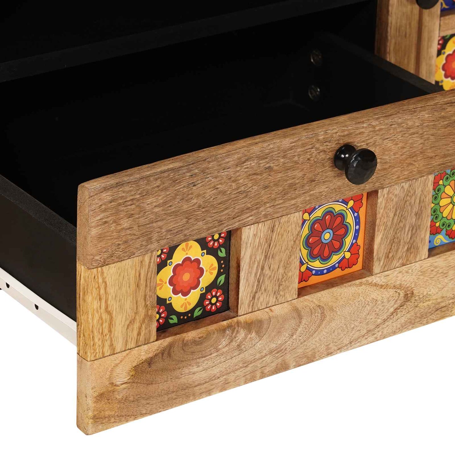 TV-skap med skuff Naturlig 105 x 33,5 x 46 cm Massiv mango tre