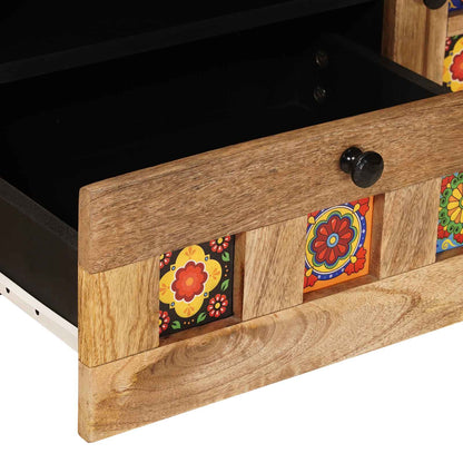 TV-skap med skuff Naturlig 105 x 33,5 x 46 cm Massiv mango tre