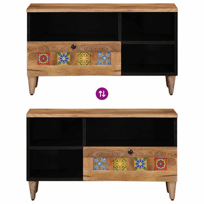 TV-skap med skuff Naturlig 80 x 33 x 46 cm Massiv mango tre