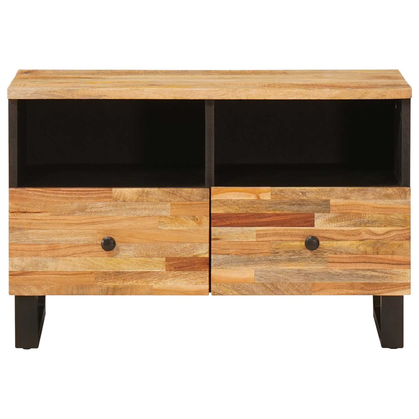 TV-skap med lagring Brun 70 x 33 x 46 cm Massiv mango tre
