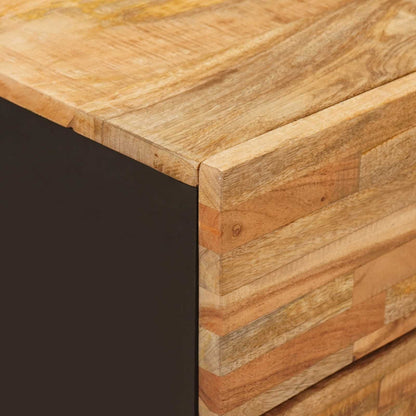 Sengekabinett med skuff Brun 50 x 33 x 60 cm Massiv mango tre