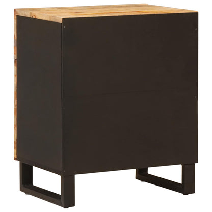 Sengekabinett med skuff Brun 50 x 33 x 60 cm Massiv mango tre