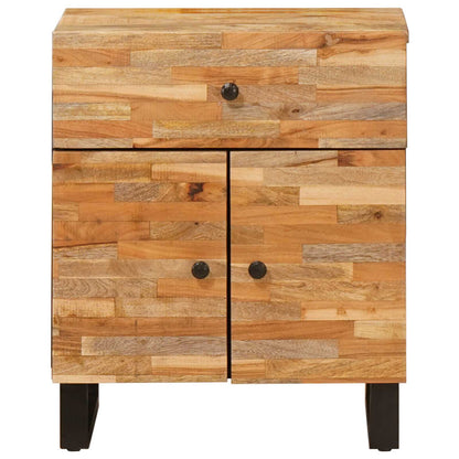 Sengekabinett med skuff Brun 50 x 33 x 60 cm Massiv mango tre