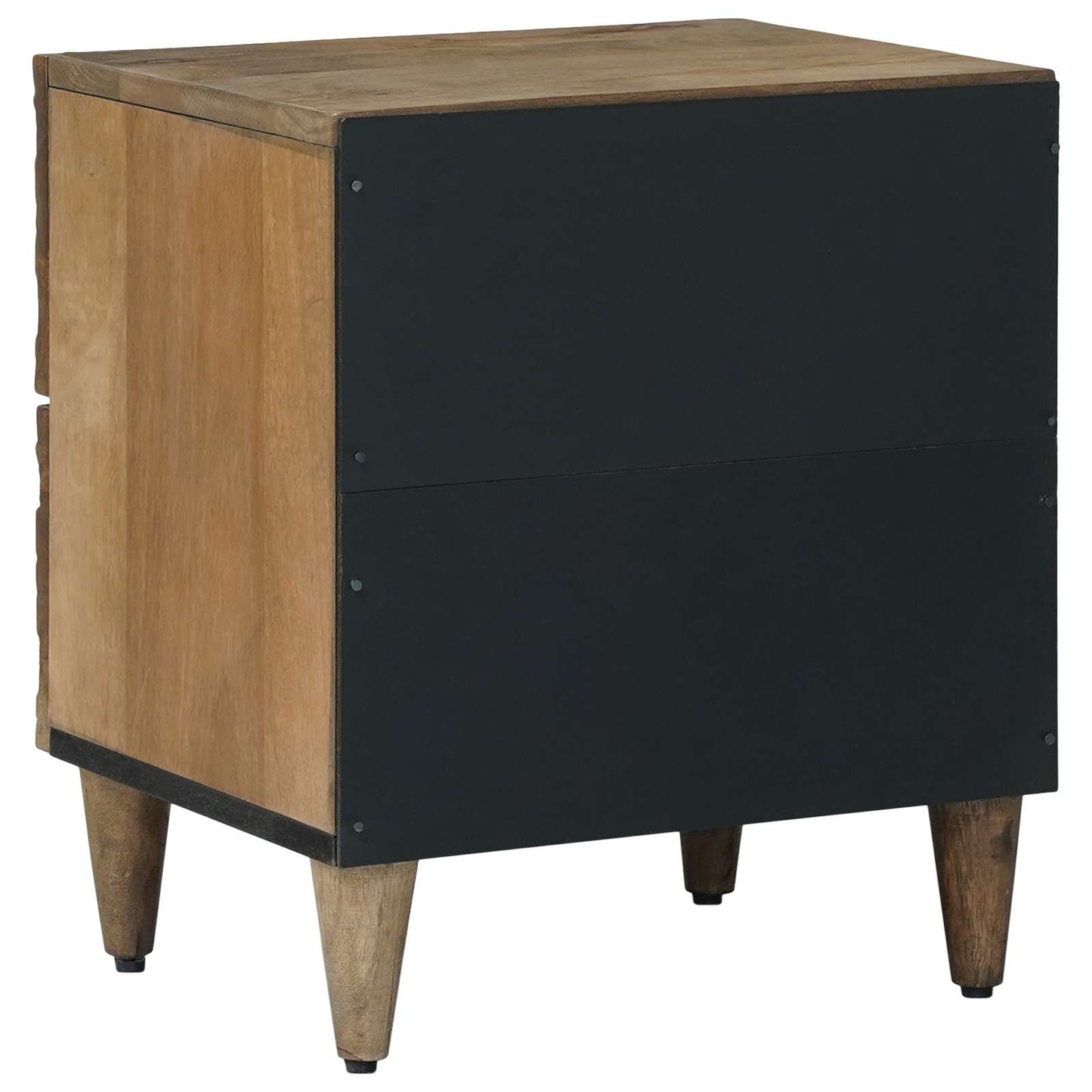 Nattbordskap 2 pcs Brun 40 x 33,5 x 46 cm Massiv mango tre