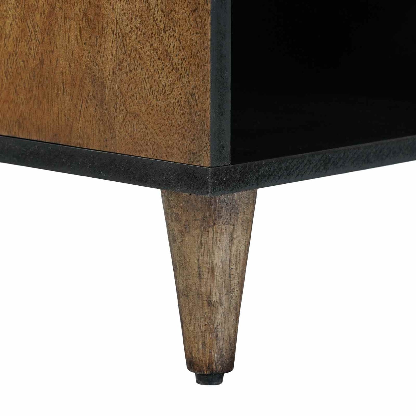 TV-skap med skuff Brun 100 x 33,5 x 46 cm Massiv mango tre