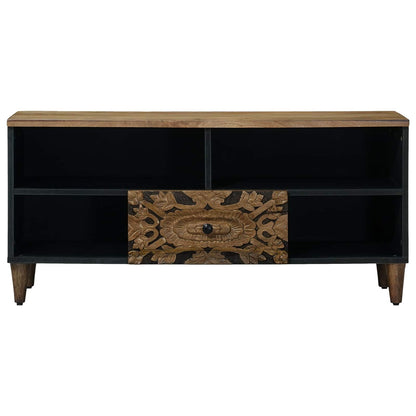 TV-skap med skuff Brun 100 x 33,5 x 46 cm Massiv mango tre