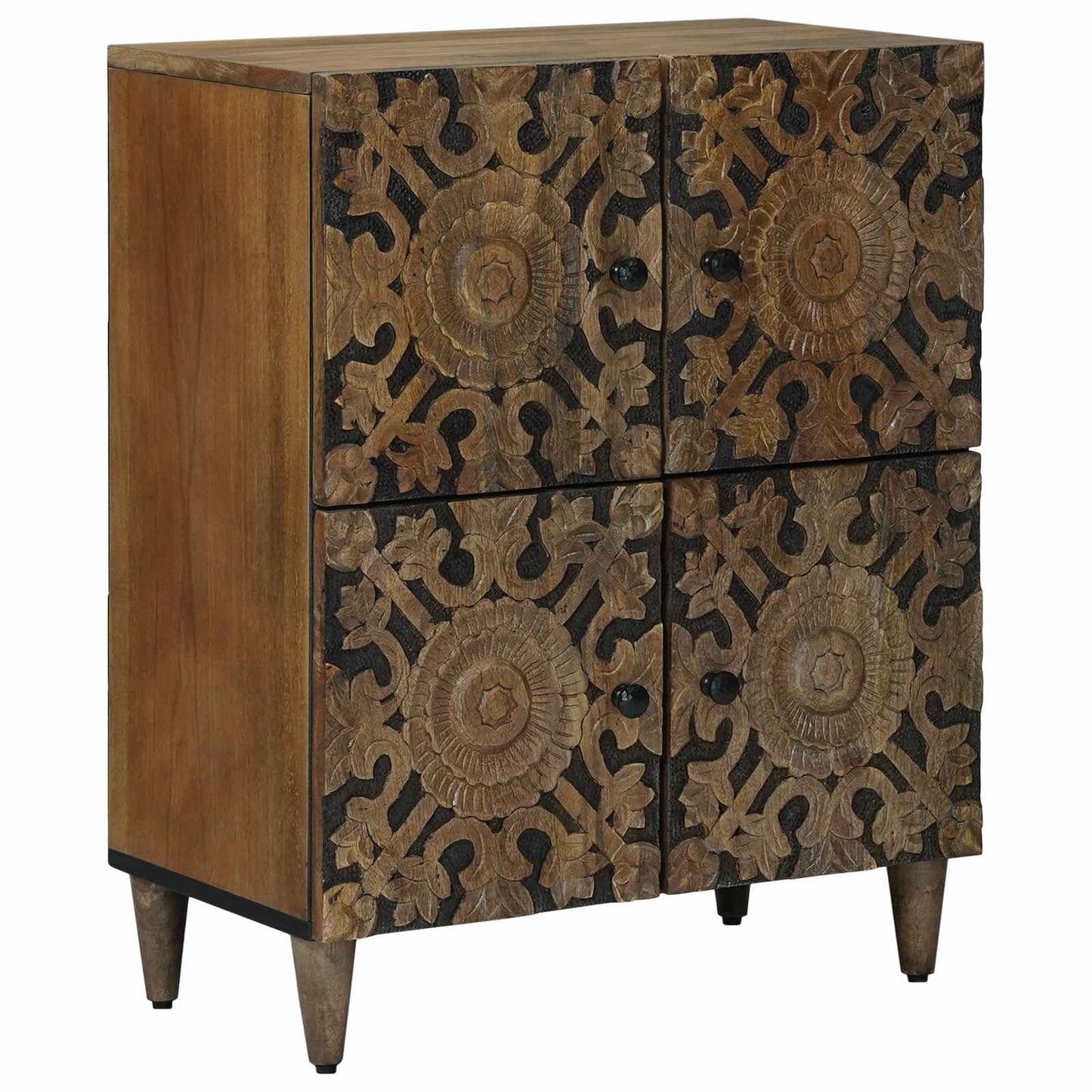 Serviesskap med lagring Brun 60 x 33,5 x 75 cm Massiv mango tre