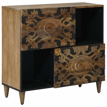 Serviesskap med lagring Brun 80 x 33,5 x 75 cm Massiv mango tre