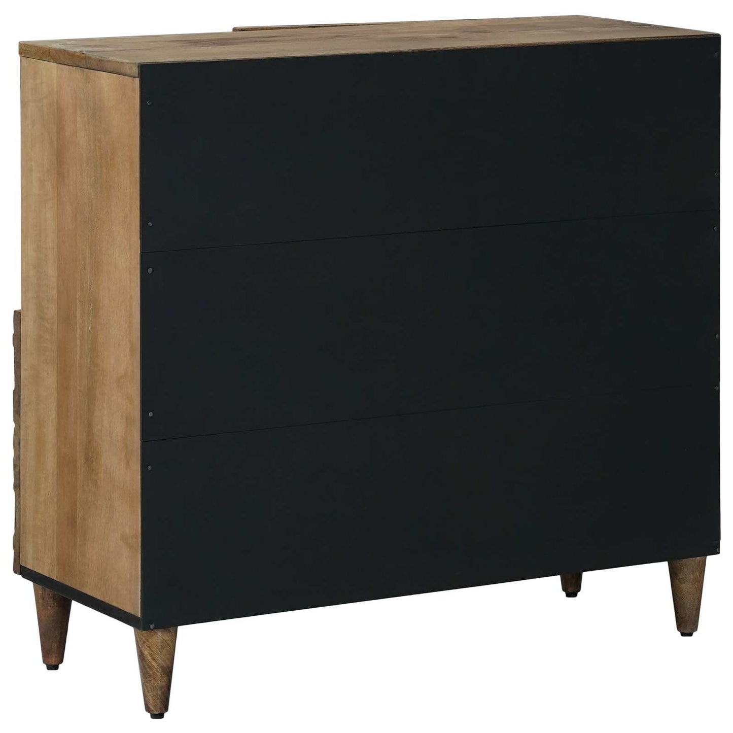 Serviesskap med lagring Brun 80 x 33,5 x 75 cm Massiv mango tre