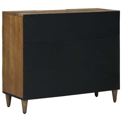 Serviesskap med hylle Brun 90 x 33,5 x 75 cm Massiv mango tre