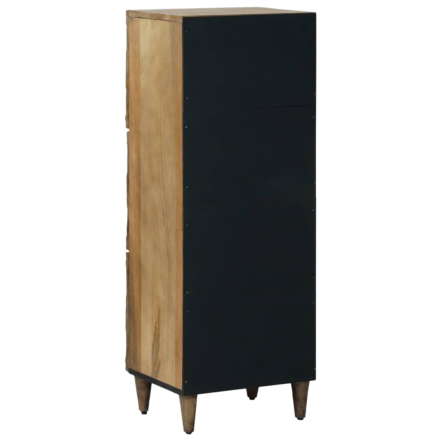 Høyt brett med hylle Brun 40 x 33,5 x 110 cm Massiv mango tre