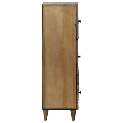 Høyt brett med hylle Brun 40 x 33,5 x 110 cm Massiv mango tre