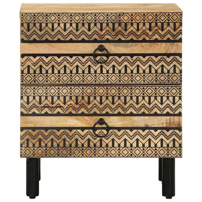 Nattbord Sengbord Svart 40x33,5x46 cm heltre mangotre