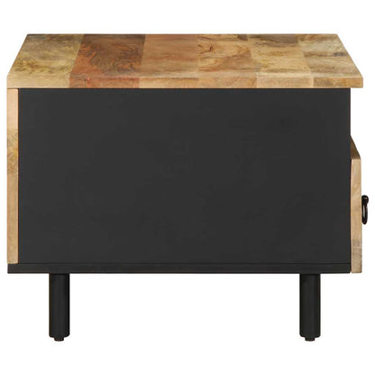 Salongbord Sofabord Svart 80x54x40 cm heltre mango