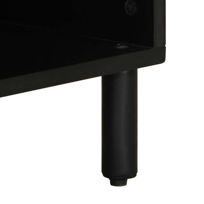 TV-Møbel Svart Tv-benk 100x33,5x46 cm grovt heltre mangotre