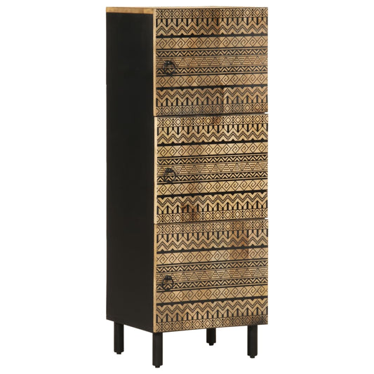 Sideskap 40x33,5x110 cm grovt heltre mangotre