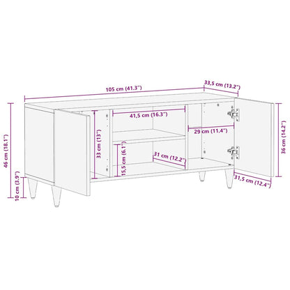 TV-Møbel Tre TV-benk 105x33,5x46 cm heltre mango