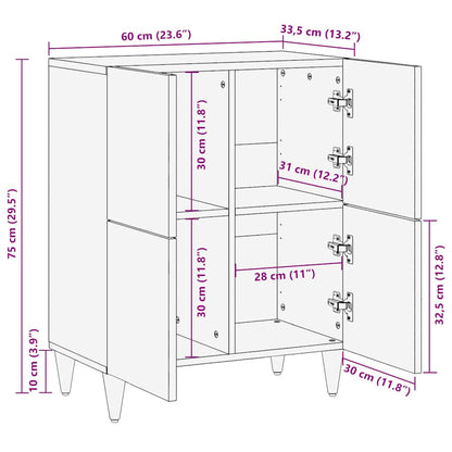 Skjenk Tre 60x33,5x75 cm heltre mango