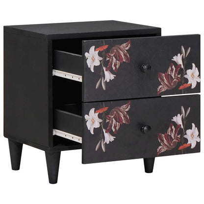 Nattbord 2 pcs Brun 40 x 33,5 x 46 cm Massiv mango tre