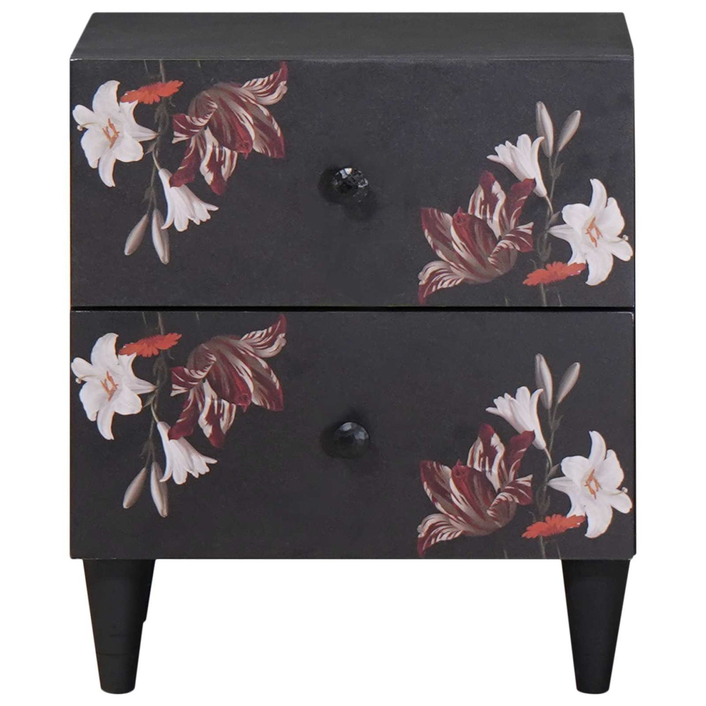 Nattbord 2 pcs Brun 40 x 33,5 x 46 cm Massiv mango tre