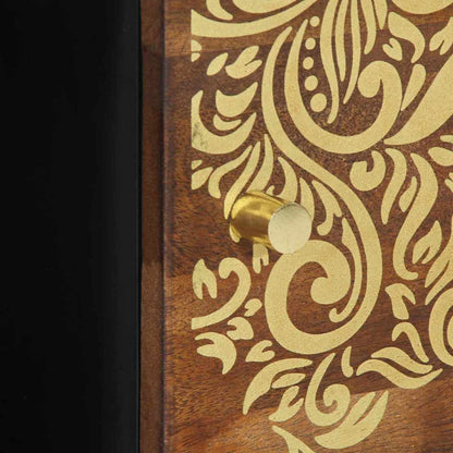 Salongbord Sofabord Brun Honningbrun 80 x 50 x 40 cm heltre mango