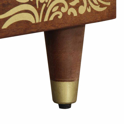 Salongbord Sofabord Brun Honningbrun 80 x 50 x 40 cm heltre mango