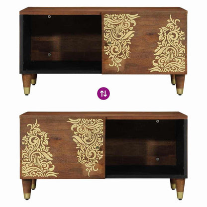 Salongbord Sofabord Brun Honningbrun 80 x 50 x 40 cm heltre mango