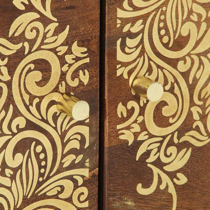 Salongbord Sofabord Brun Honningbrun 80 x 50 x 40 cm heltre mango