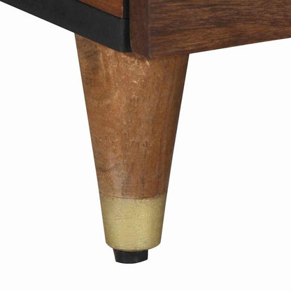 Salongbord Sofabord Brun Honningbrun 80 x 50 x 40 cm heltre mango