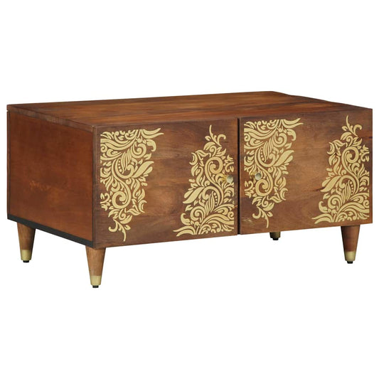 Salongbord Sofabord Brun Honningbrun 80 x 50 x 40 cm heltre mango