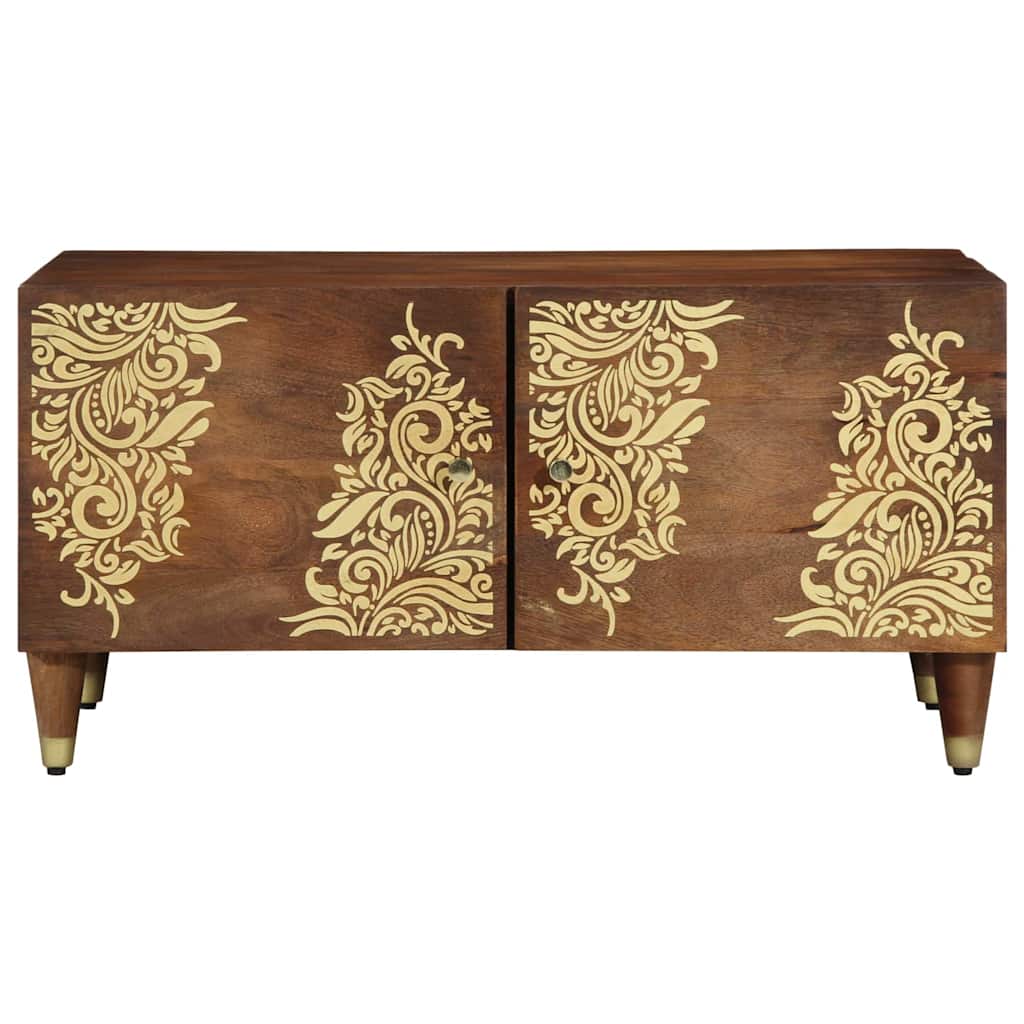 Salongbord Sofabord Brun Honningbrun 80 x 50 x 40 cm heltre mango