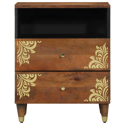 Nattbord Sengbord Honningbrun  Nattbordskap med skuff 50 x 33 x 62 cm heltre mango