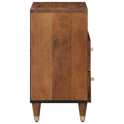 Nattbord Sengbord Honningbrun  Nattbordskap med skuff 50 x 33 x 62 cm heltre mango