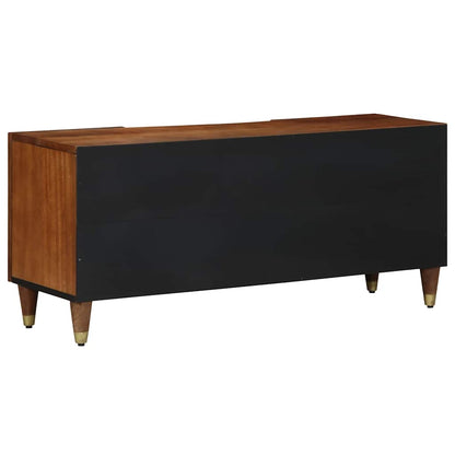 TV-Møbel Tre TV-Skap med skuff Brun 105 x 33.5 x 46 cm Massivt mangotre