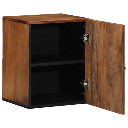 Badskap Veggmontert Brun 38 x 33.5 x 48 cm Massivt mangotre