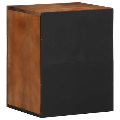 Badskap Veggmontert Brun 38 x 33.5 x 48 cm Massivt mangotre