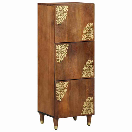Skap Brun med hylle Brun 40 x 33 x 110 cm Massiv mango tre