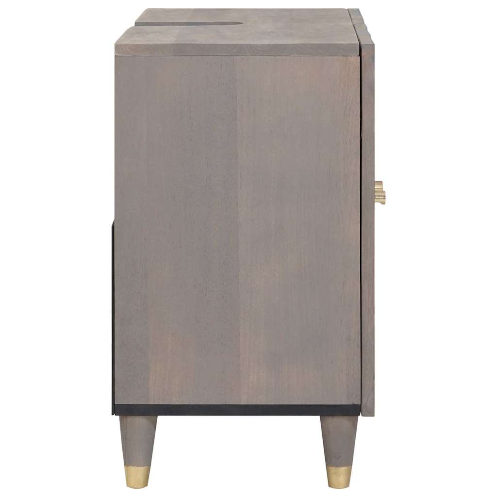 Servantskap Baderom Grå 62 x 33 x 58 cm Massivt mangotre