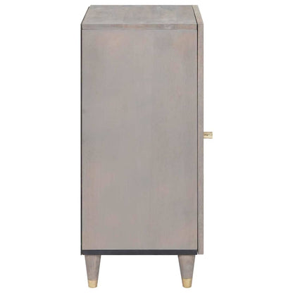 Skjenk Grå og Gull 40 x 33 x 75 cm Massiv mango tre